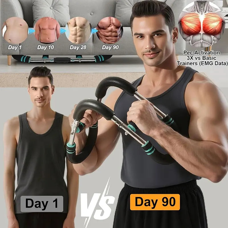 Adjustable Boxing Arm Trainer with Flywheel Resistance for Strength