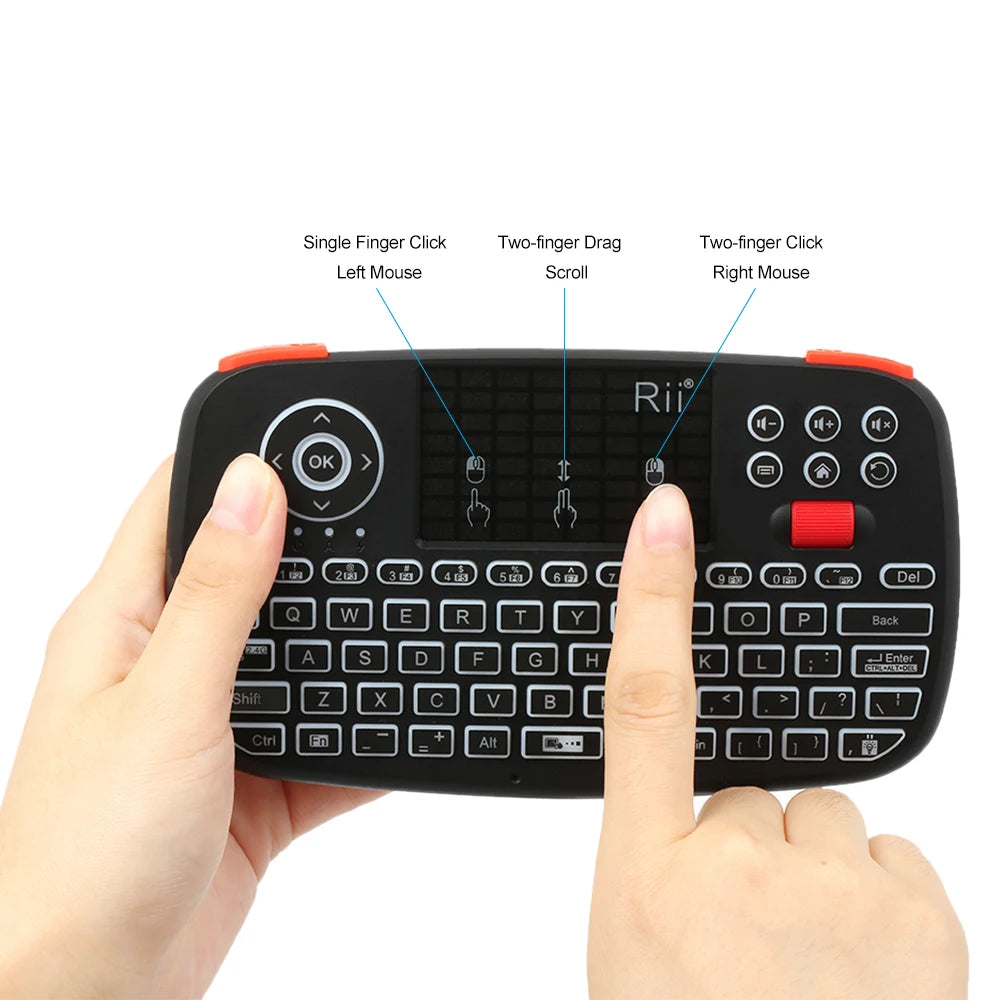 I4 Mini Wireless Keyboard with Touchpad