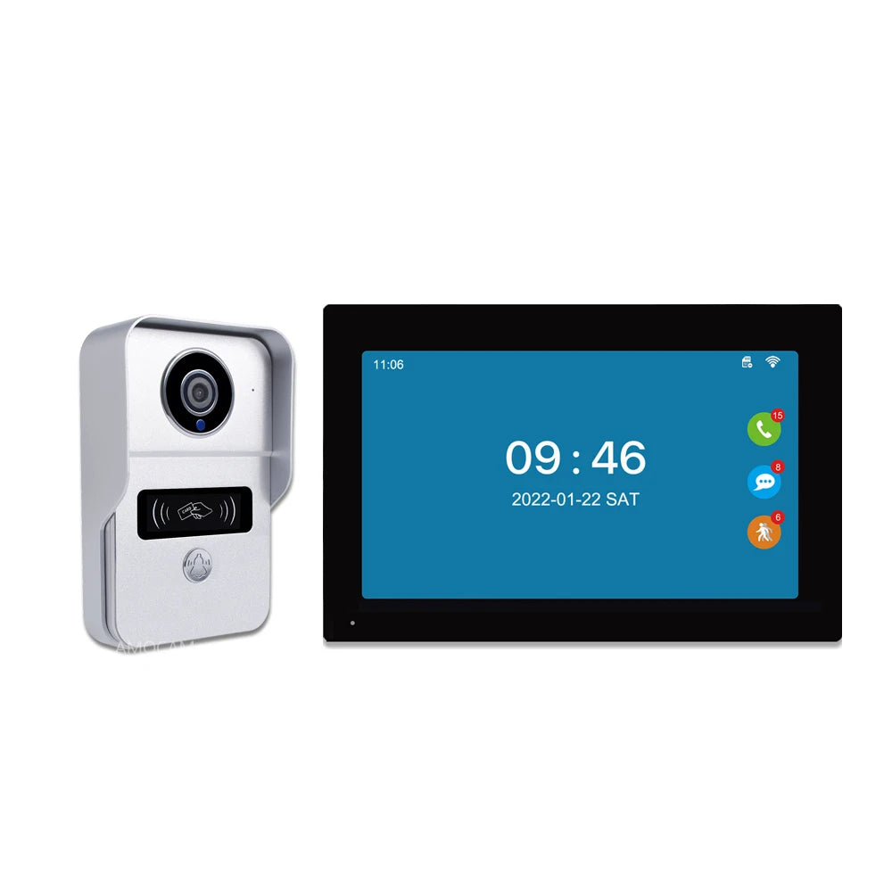 1080P 10 Inch 7" Touch Screen Wifi Video Doorbell, Smart TUYA Home Video Intercom 32G Card Rceord Kit Motion Detection ID Unlcok Spy-shop.com