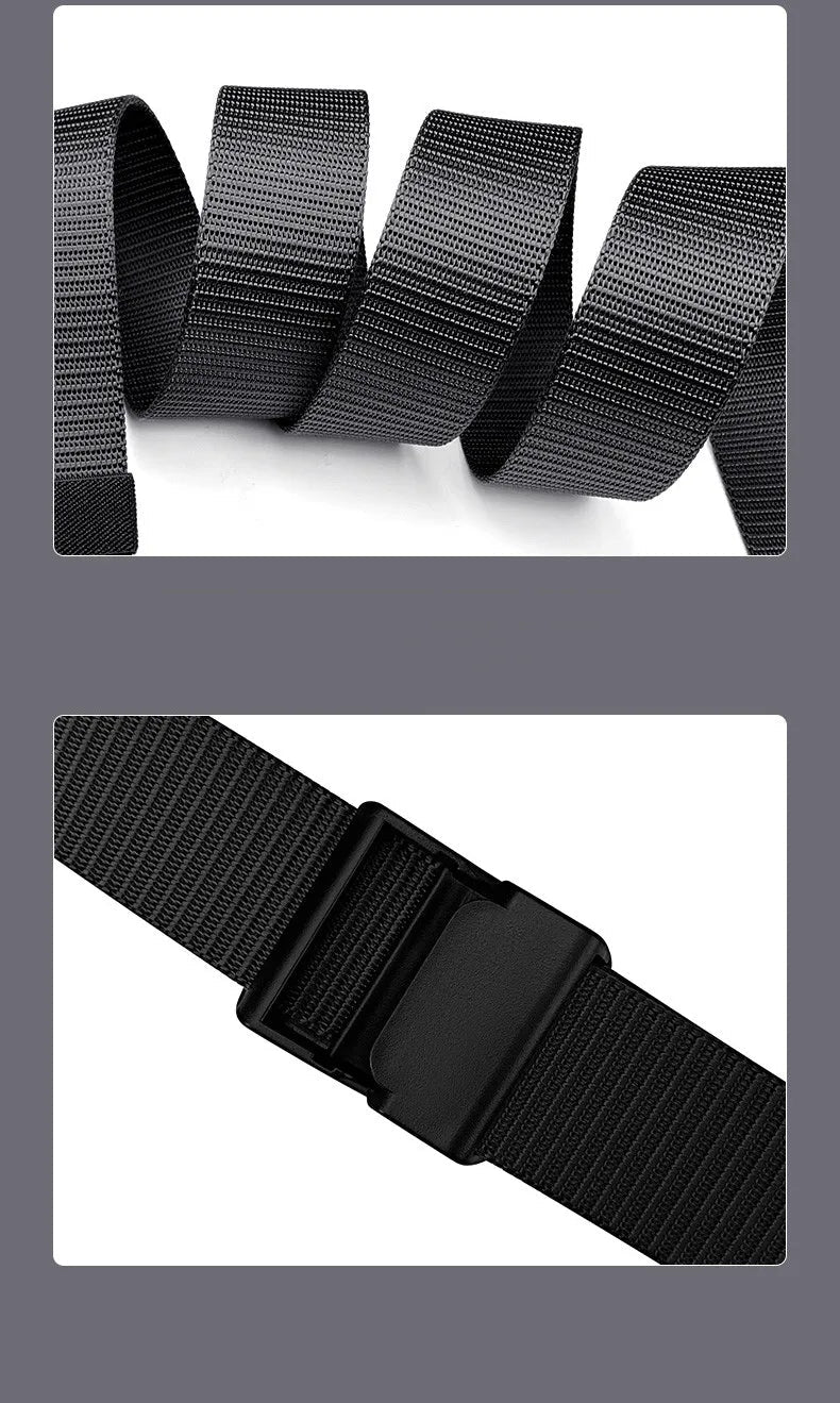 2PC Military Automatic Buckle Nylon Belt Outdoor Hunting Multifunctional Tactical Canvas Belt High Quality Men And WomenBelt 