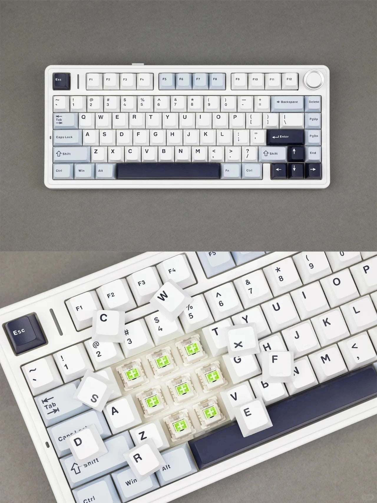 AULA F75 Wireless Mechanical Keyboard RGB 75% Hot Swap 78-Key