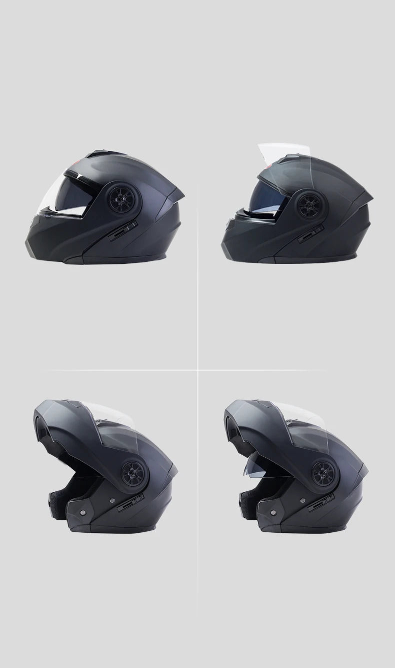Binoclu/Bizant dual pentru bărbați/femei, cască de Moto, motocros, modular, Flip Up, personalizată, Cască integrală