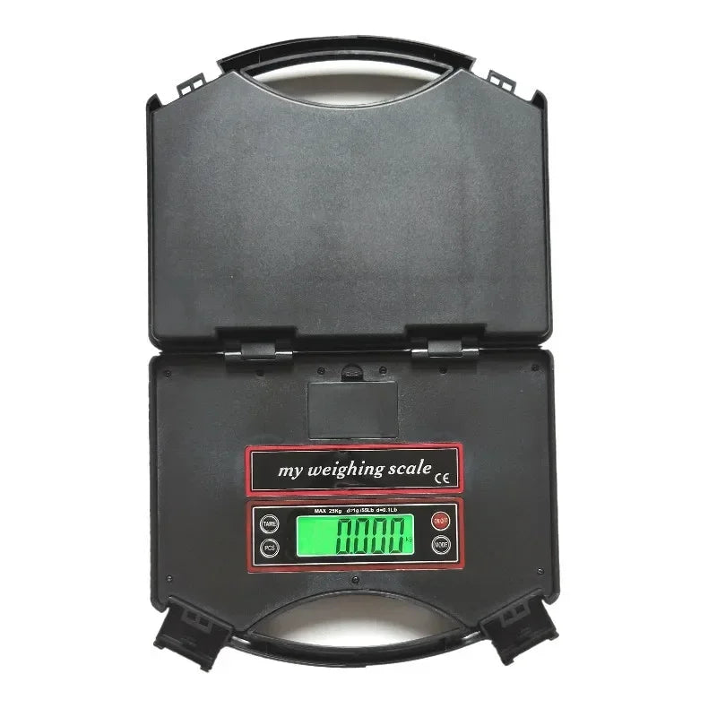 Balance stable 25 kg/1 g scale portable électronique spécialisée pour les colis express Portée kilogramme gramme alimentaire G、oz、Lb、ml、g/ml P
