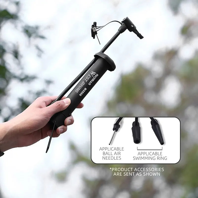 Bomba de piso compacta WEST BIKING — 80 PSI