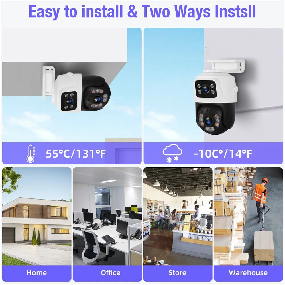 KERUI PoE 8-Channel Security Camera System with 6MP Dual Lens