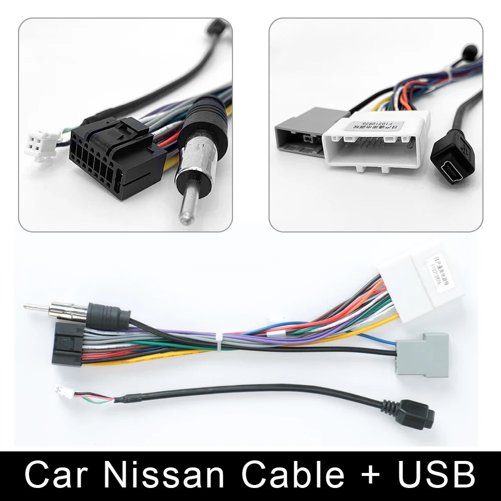 Câble ISO pour autoradio Android, accessoires pour écran 2DIN, stéréo Suzuki Kia VW Hyundai Honda Toyota Nissan Mitsubish, Ford Outlander