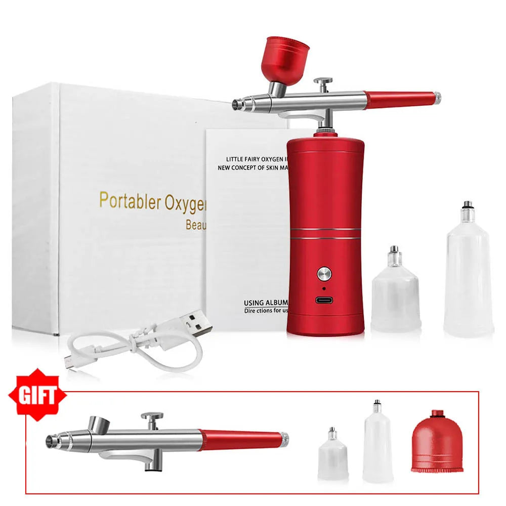 Airbrush with Compressor Airbrush Painting Mini Spray Gun for Painting Wireless Electric Paint Gun Airbrush Kit with Compressor 