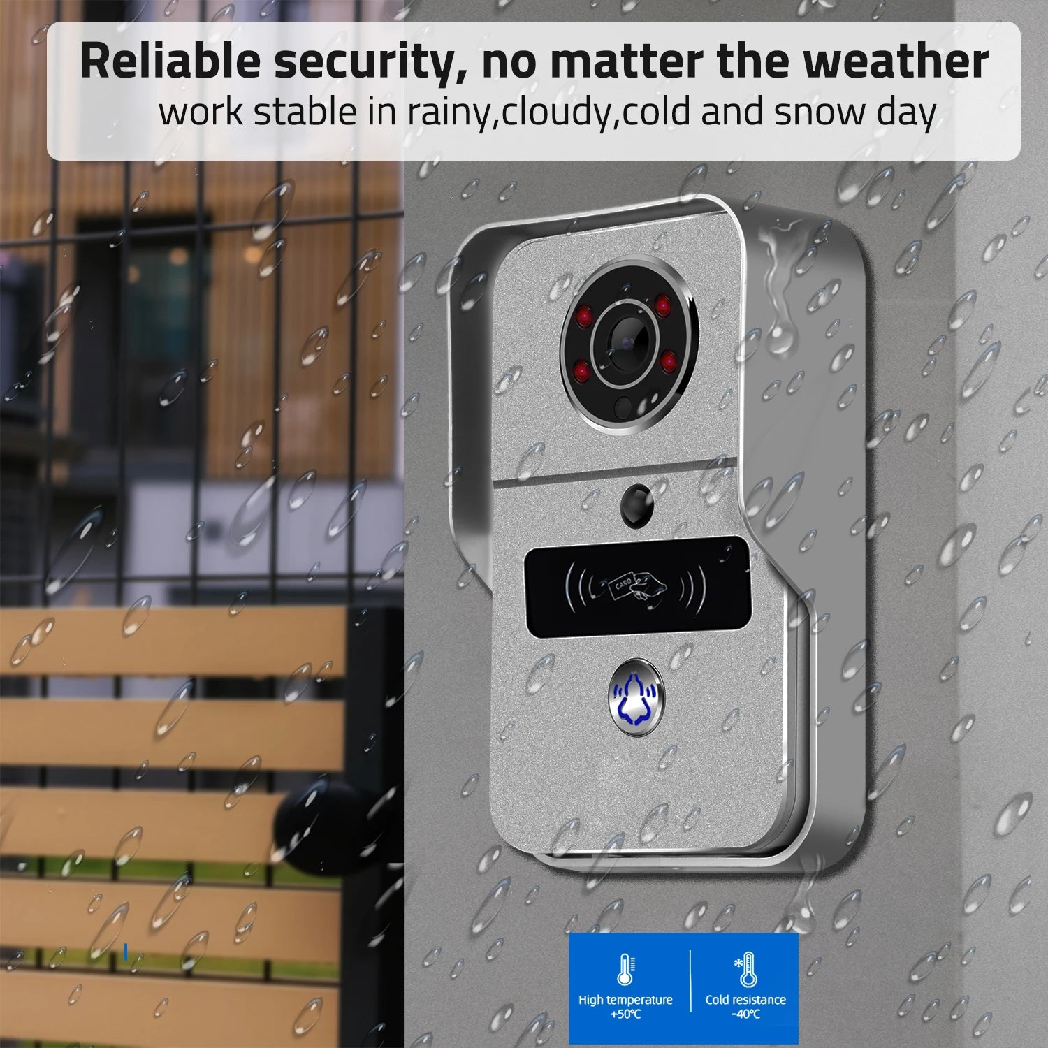 2MP Tuya Smart Video Doorbell WiFi Outdoor Door bell 1080P camera WiFi Video Intercom Wireless doorbell Camera ID Card for Home Spy-shop.com