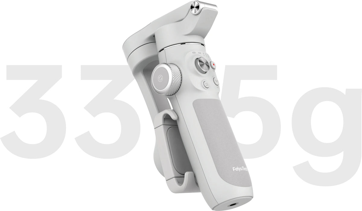 FeiyuTech VB4 3-tengelyes gimbal stabilizátor iPhone & Android számára, beépített selfie pálca, összecsukható kialakítás a vloggoláshoz, arcfelismerés