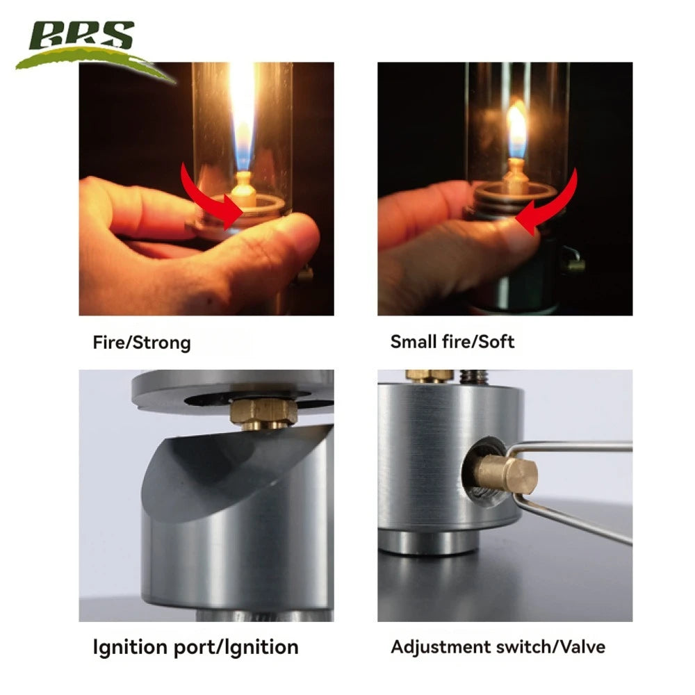 Candle Lamp Gas Burner Light for Outdoor Camping