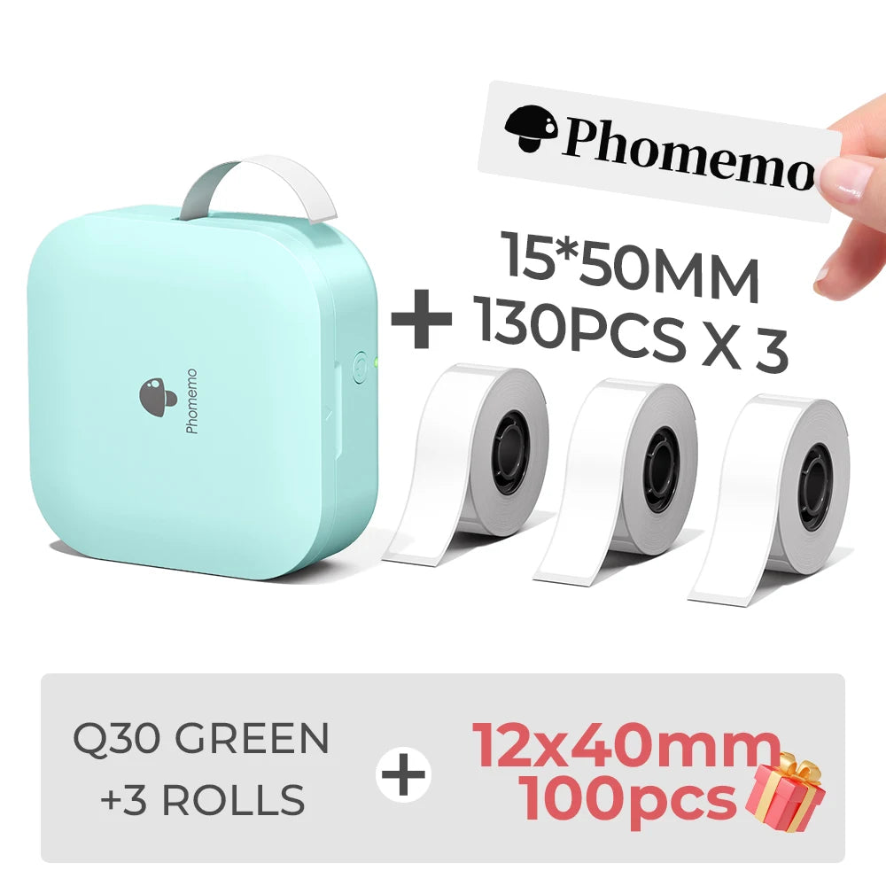 Q30 Thermal Label Printer, Pictured Packages