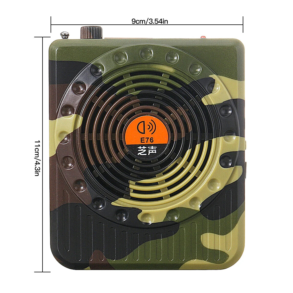 E76  Professional Small Size Sound Amplifiers Decoy Calling Speaker Hunt Tool Remote Remote Control Amplifier Sound Amplifiers