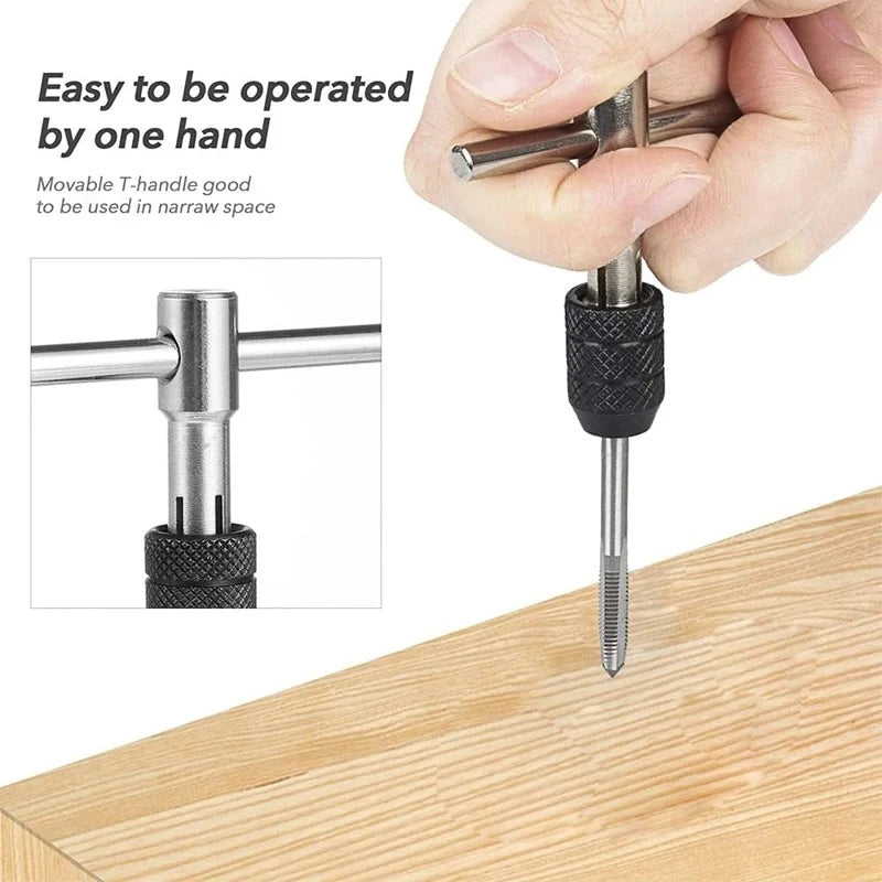 Adjustable T-Handle Tap Wrench
