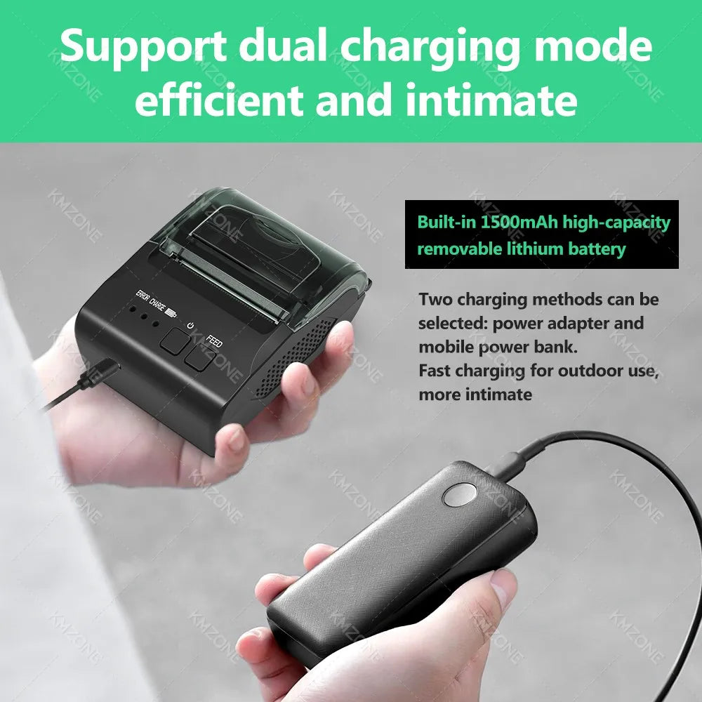 Stampante Termica Bluetooth e USB per Ricevute da 58 mm