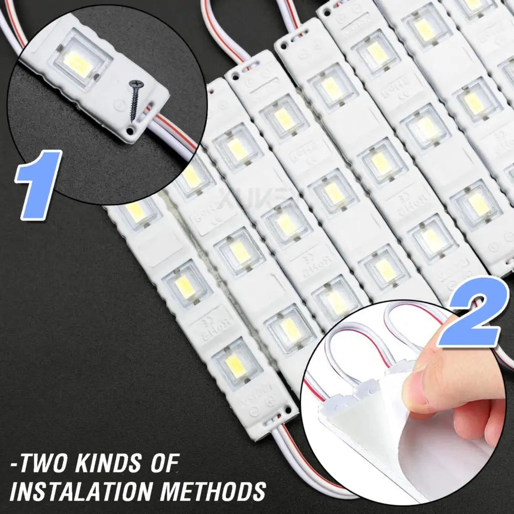 12V 60 LEDs Interior Van Light Kits LED Ceiling Light for Van RV Motorhome Boats Caravans Trailers LWB Workshop 20 Modules White
