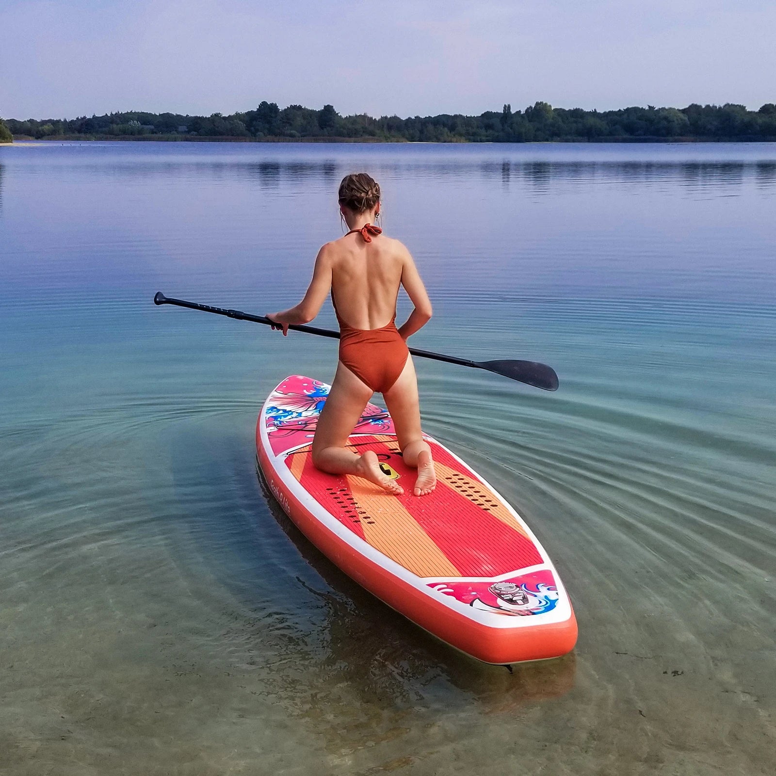 FunWater Inflatable Stand Up Paddle Board Paddling Board Surfboard Surf Sup Board 320-385CM  Non-Slip Water Sport Paddle Board 