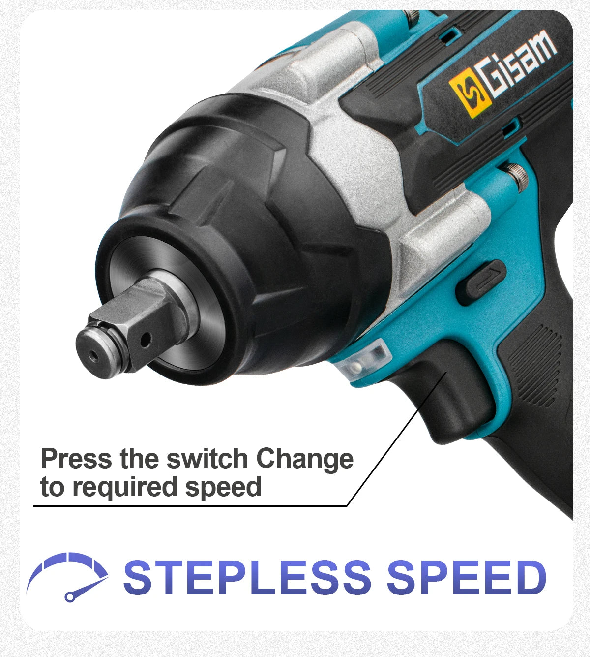 1800N.M Brushless Electric Impact Wrench for 18V Makita Batteries