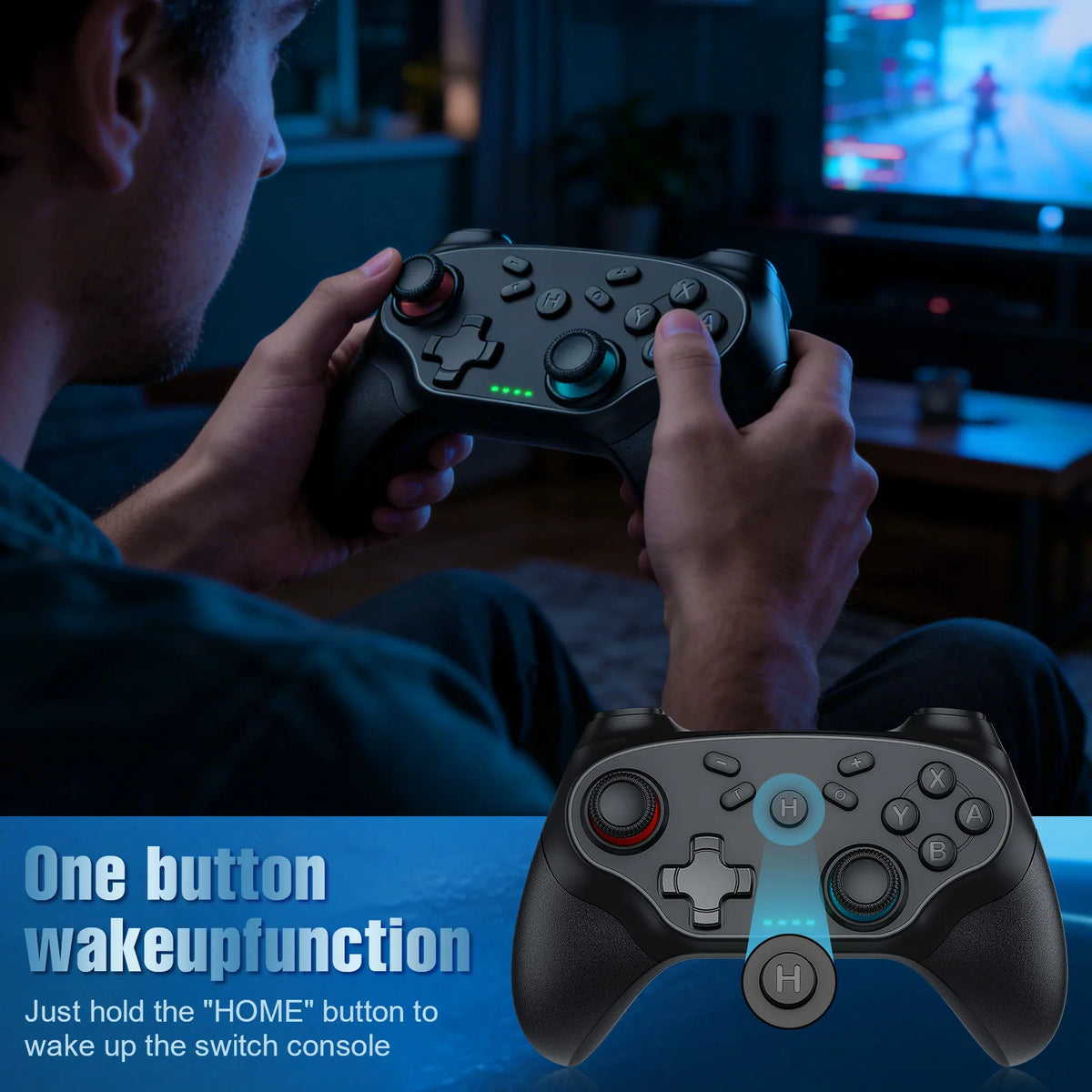 Gamepads For Switch/Ios/Android Bluetooth Wireless Controller Turbo Game Controller Vibration Control Console Remote Accessories