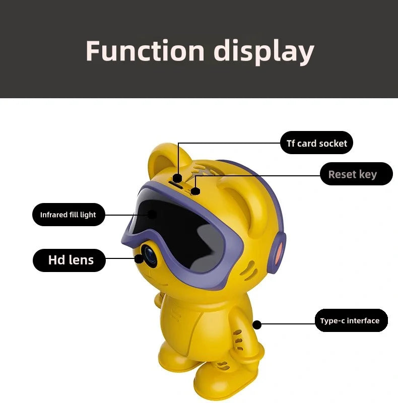 Caméra de surveillance intérieure sans fil 5MP WiFi Vision nocturne PTZ Son à deux voies Protection de sécurité HD Smart Home P6 Slite Robot Cam