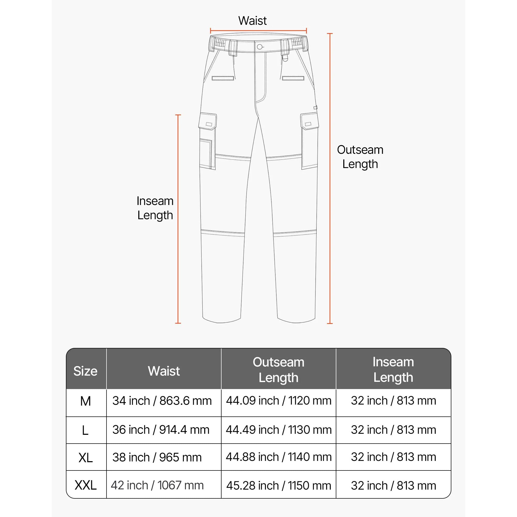 Men's 9 oz Cotton Flame-Resistant Cargo Pants with Elastic Waist