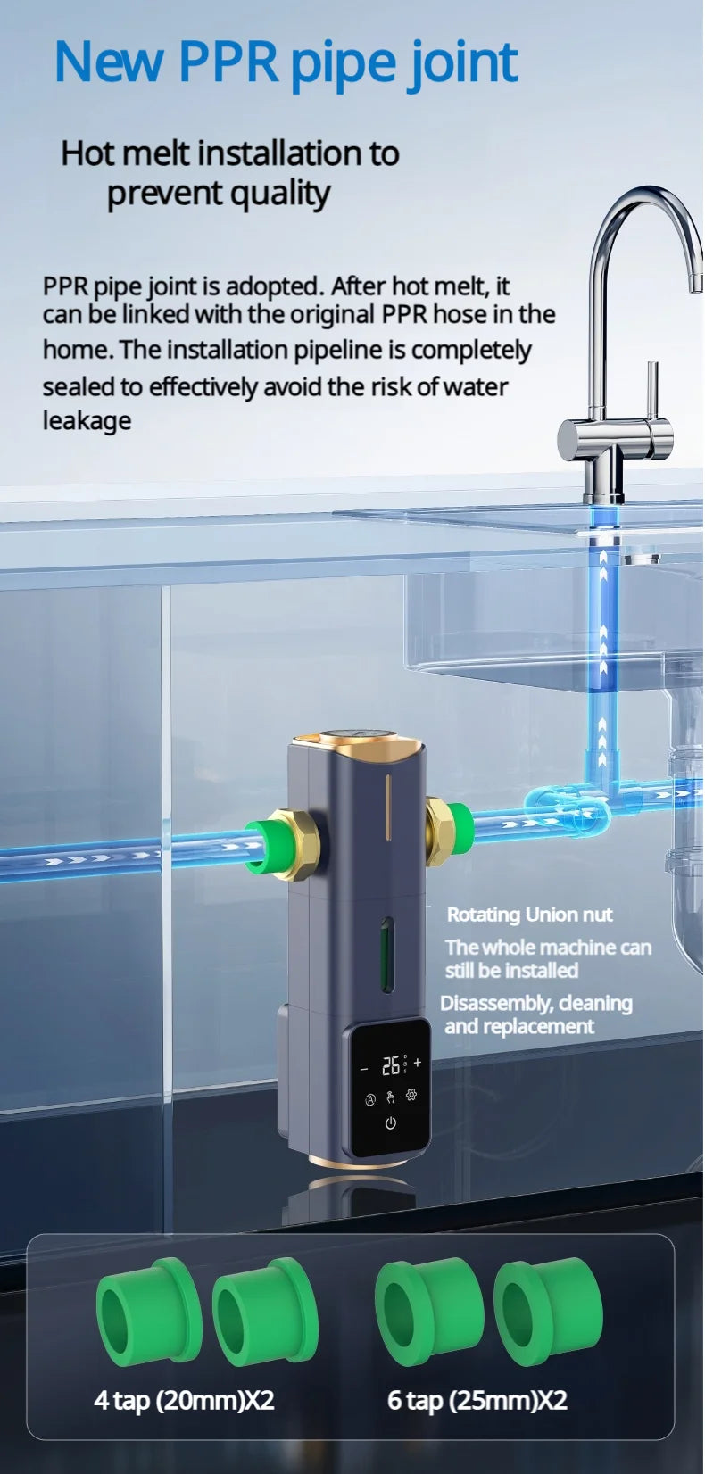 8000L/H Central Water Pre-Filter with Auto Self-Cleaning