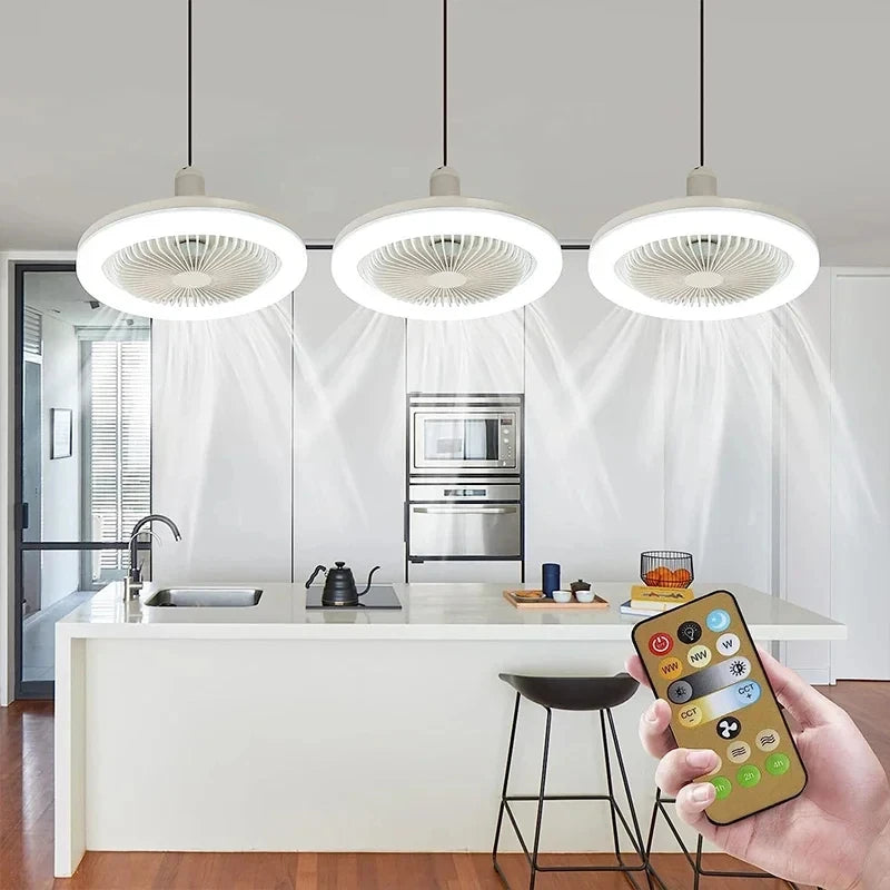 E27 LED Ceiling Fan Light with Remote Control