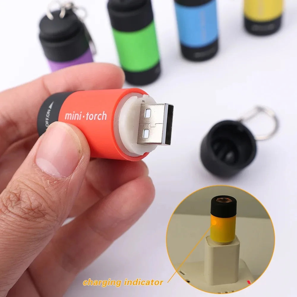USB Rechargeable Keychain Torch
