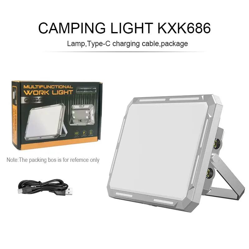 LED Camping Tent Light Rechargeable Searchlight High Power Outdoor Emergency Lighting Waterproof Portable Hanging Night Lamps 