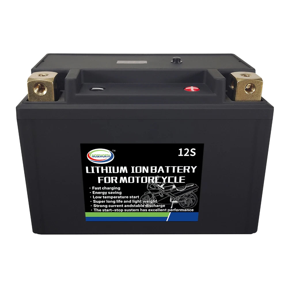 Motorcycle Battery 12V LiFePO4 Lithium Ion 4L-BS 160CCA Size-113x70x89mm Built-in BMS Board Lithium Phosphate Ion Battery