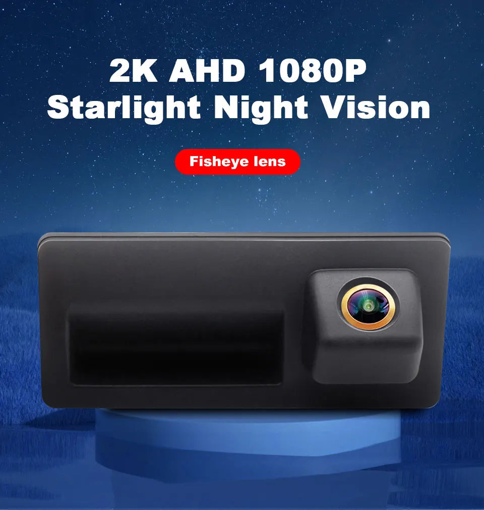 1080P AHD Car Rear View Camera 175° Wide Angle with Guide Lines