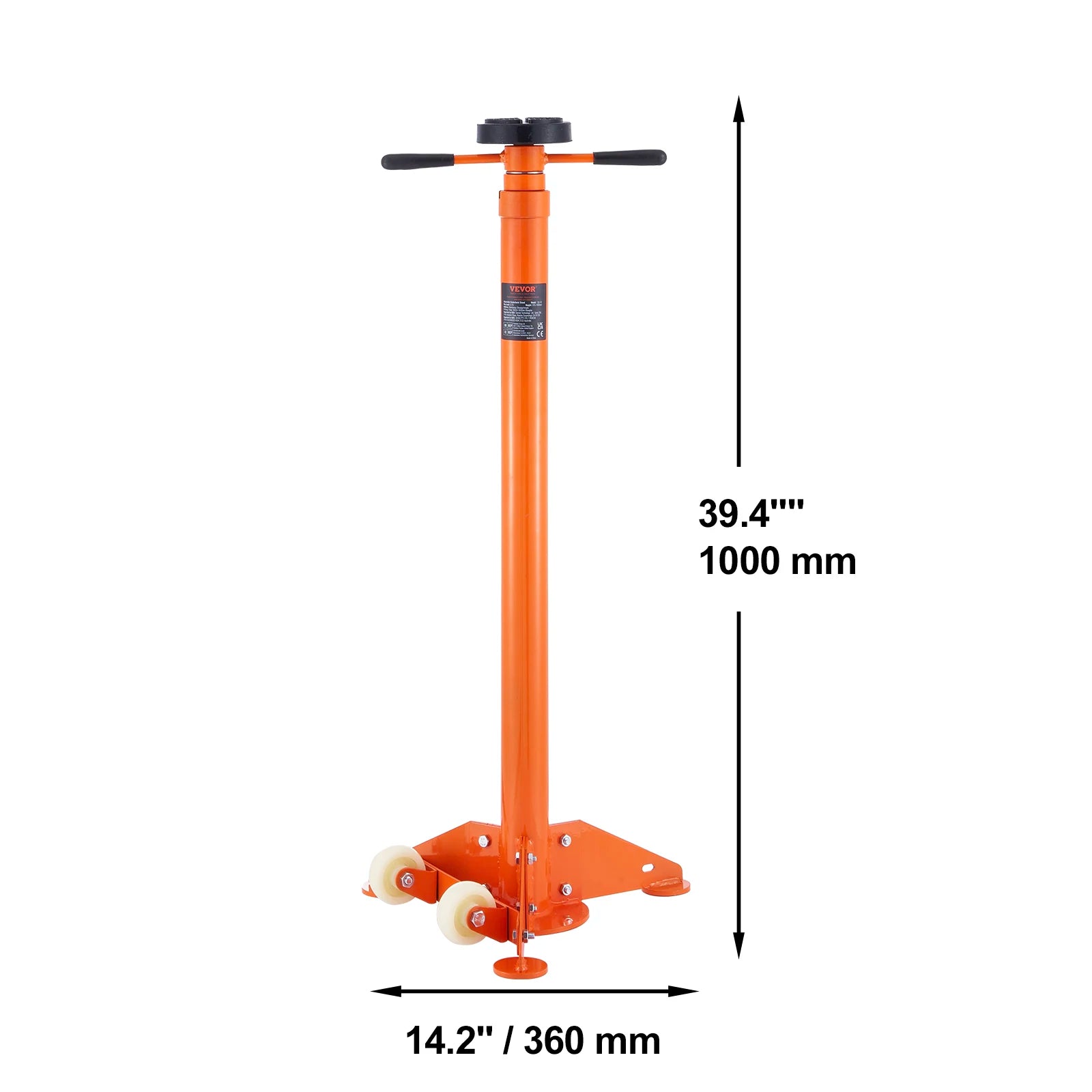 Underhoist Jack Stand 3/4 Ton Adjustable Support with Wheels