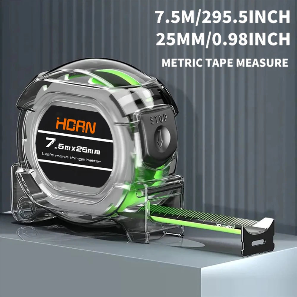 7.5m Self-Locking Fluorescent Tape Measure