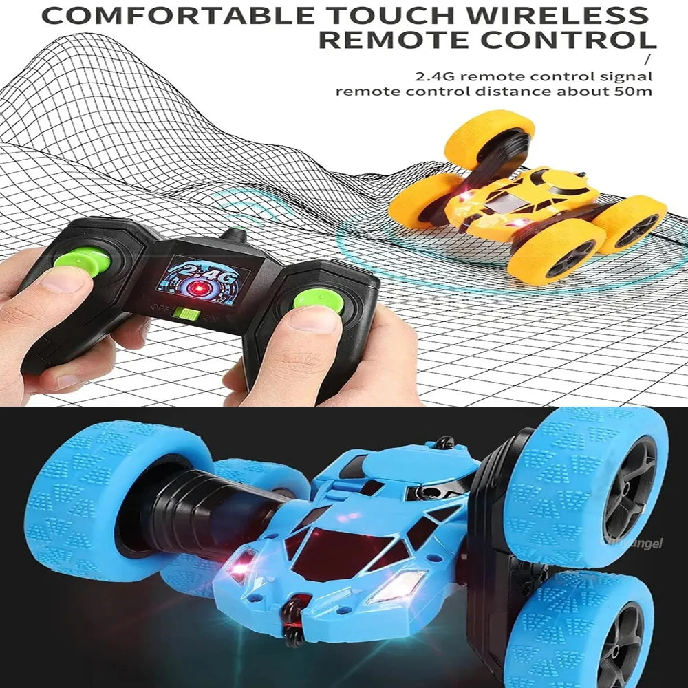 RC Stunt Car Children Double Sided Flip 2.4G Remote Control 360 Deree Rotation Off Road Drift RC Car Gifts For Kids Adults Boys 