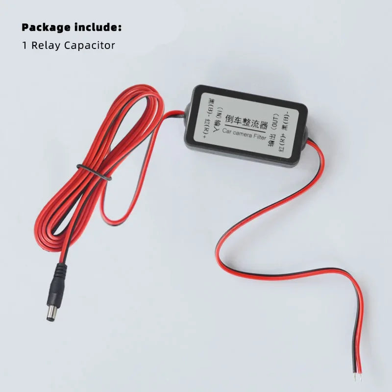 12V DC Power Relay Filter Rectifier for Rear View Camera
