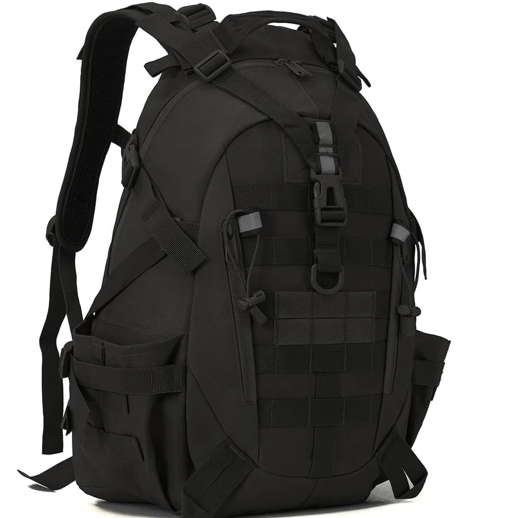 Tactical Backpack with Reflective Strips and 20-35L Storage