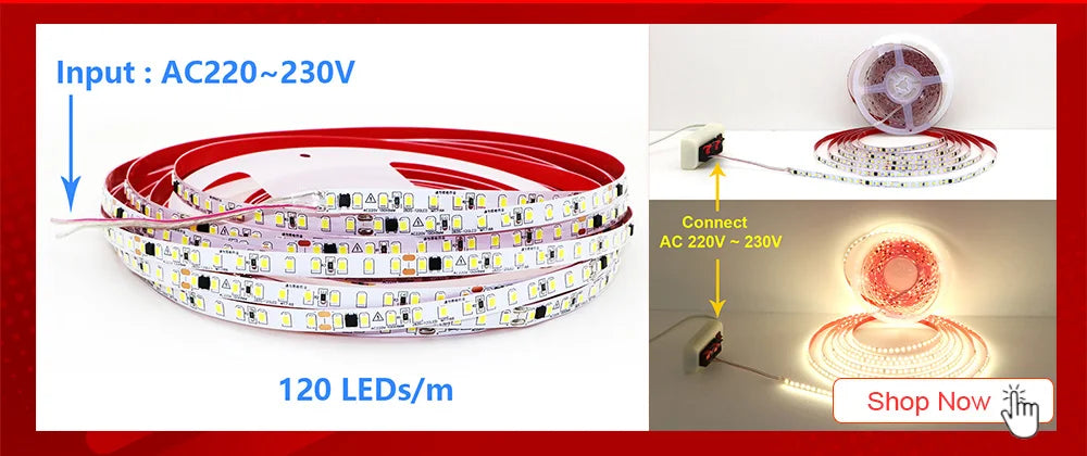 Flexible White LED Strip - 12V / 24V Options