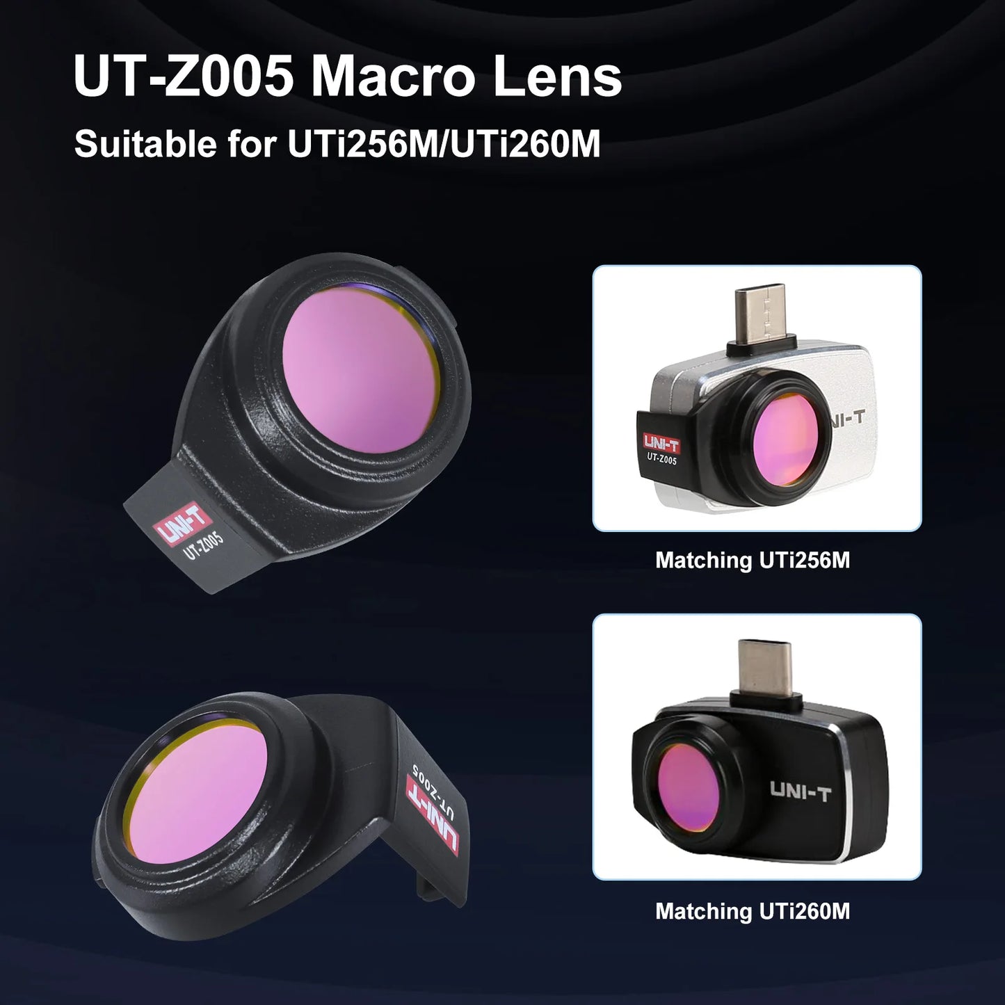 UNI-T UT-Z005 infrardeča termalna kamera mikro leča za UTi256M/UTi260M HD leča leče visoke ločljivosti