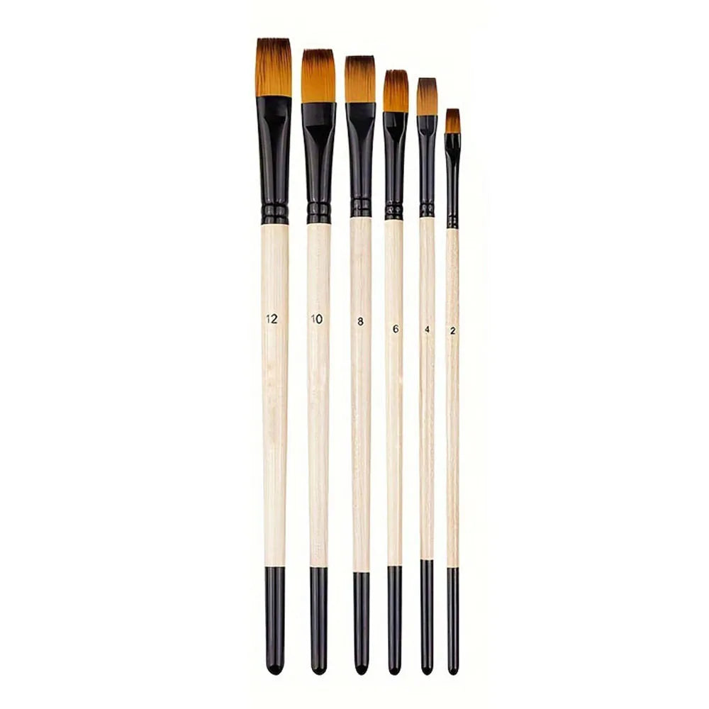 6-Piece Artist Paint Brushes Set