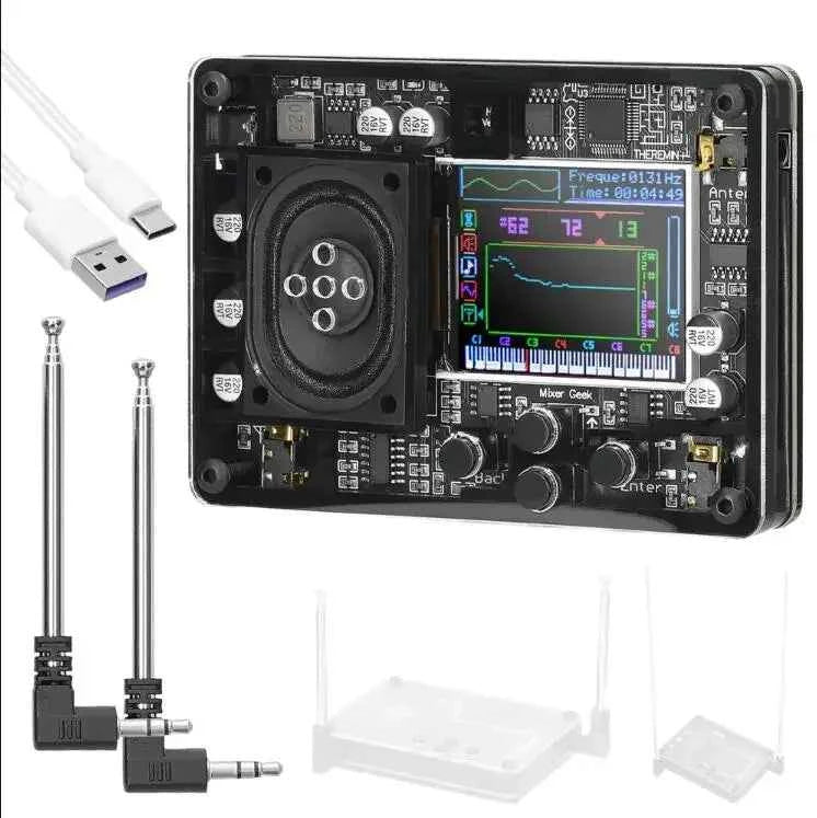 USB-C Theremin with Speaker, Display and Two Antennas