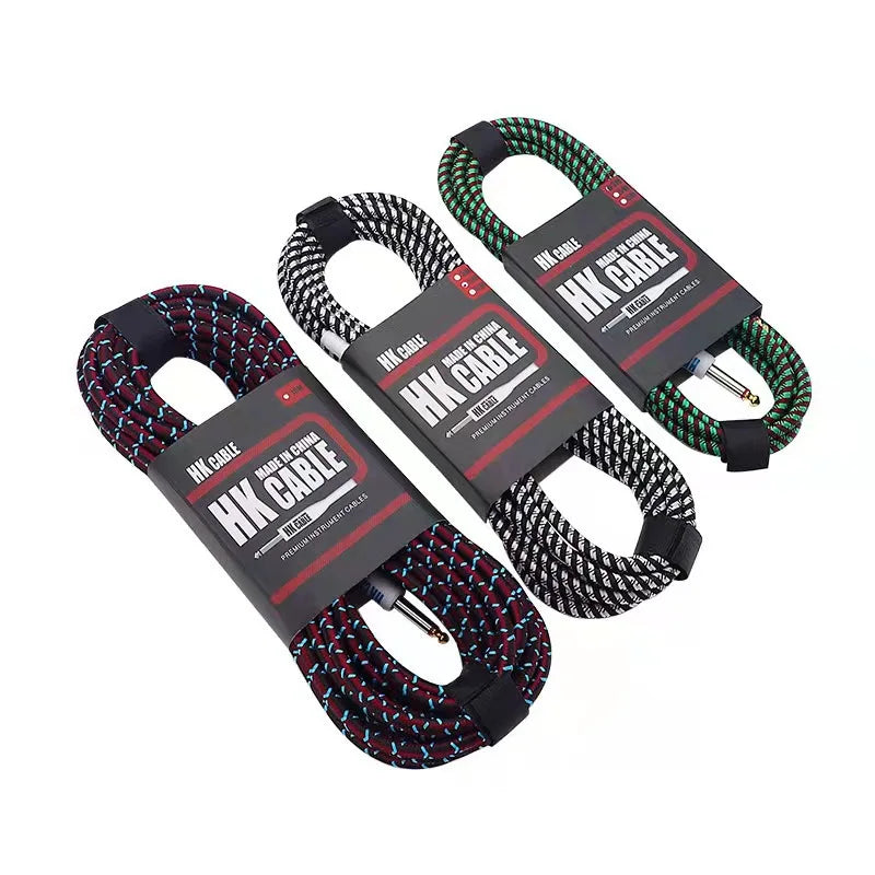 Cavo schermato per chitarra elettrica e basso, 3 m o 5 m