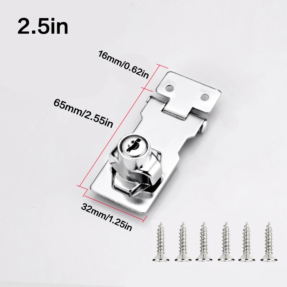 Keyed Hasp Lock for Cabinets and Sheds