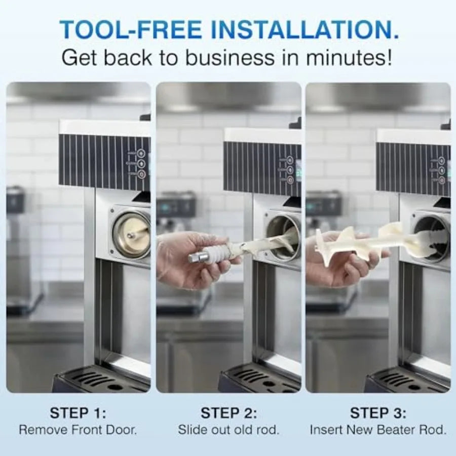 Soft Serve Ice Cream Machine Beater Rod Replacement for VEVOR & YIKAFU