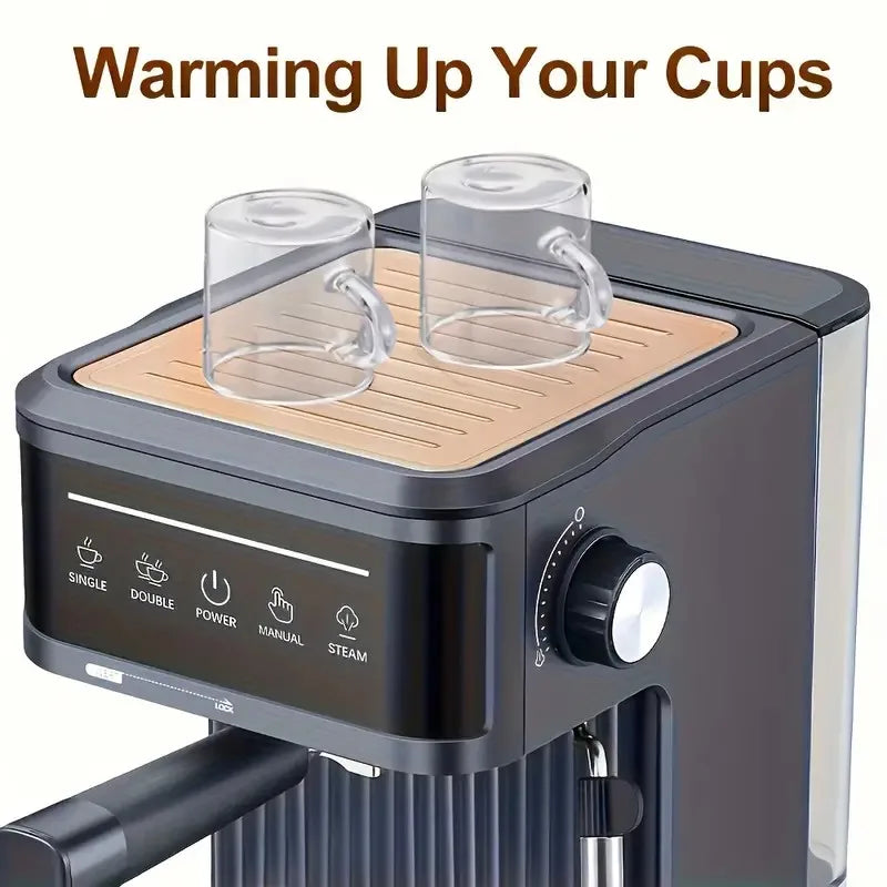 Elektrický italský kávovar 20 barů profesionální espresso kávovar automatický poloautomatický espresso cappuccino horká voda