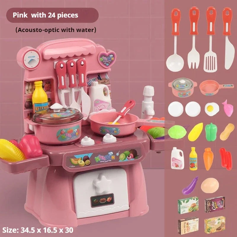 Children's Pretend-Play Kitchen Set