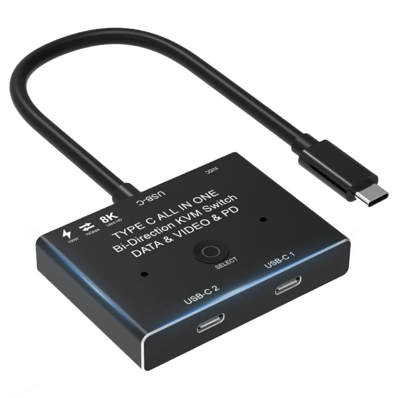 Bidirectional USB-C Video and Data Switch