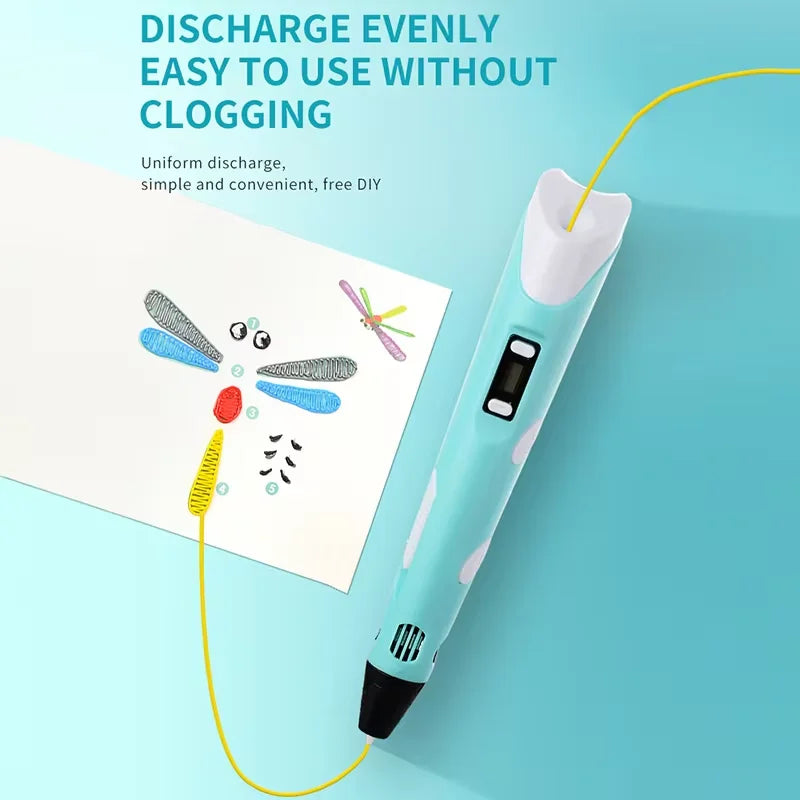 USB-Powered 3D Drawing Pen for 1.75mm PLA
