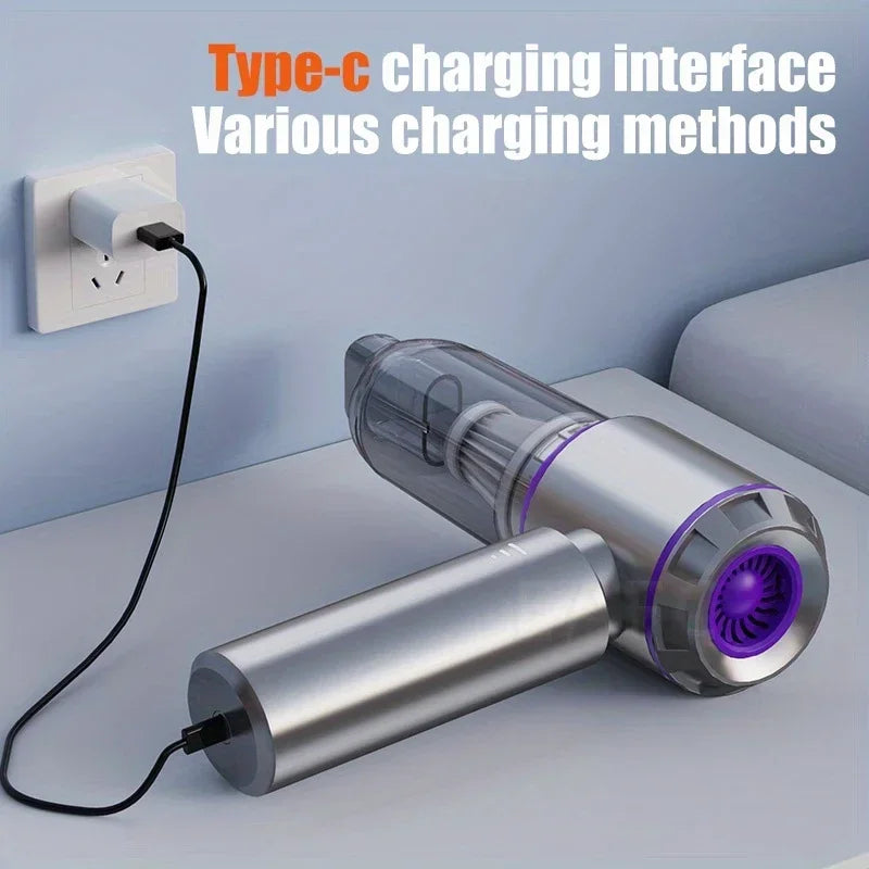 Cordless Handheld Vacuum 30000Pa for Car, Home, and Pet Hair