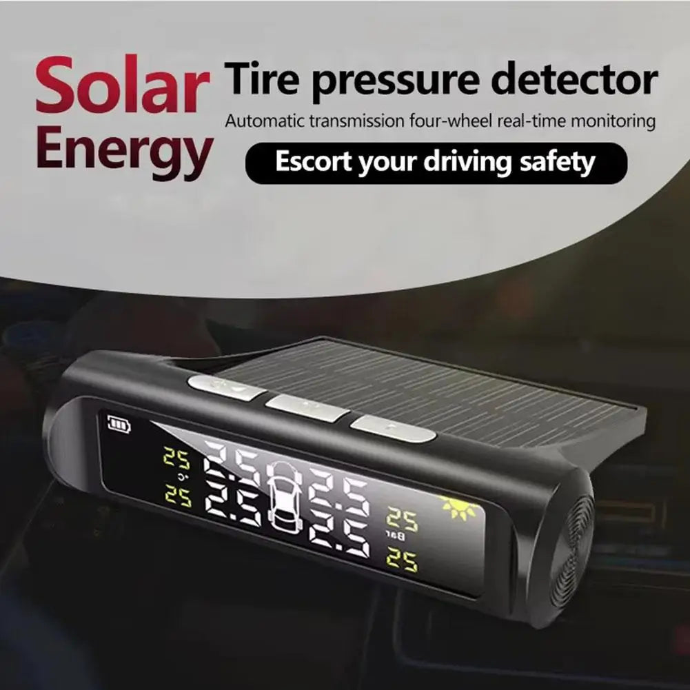 Solar-Assisted Tyre Pressure Monitor with Four Sensors