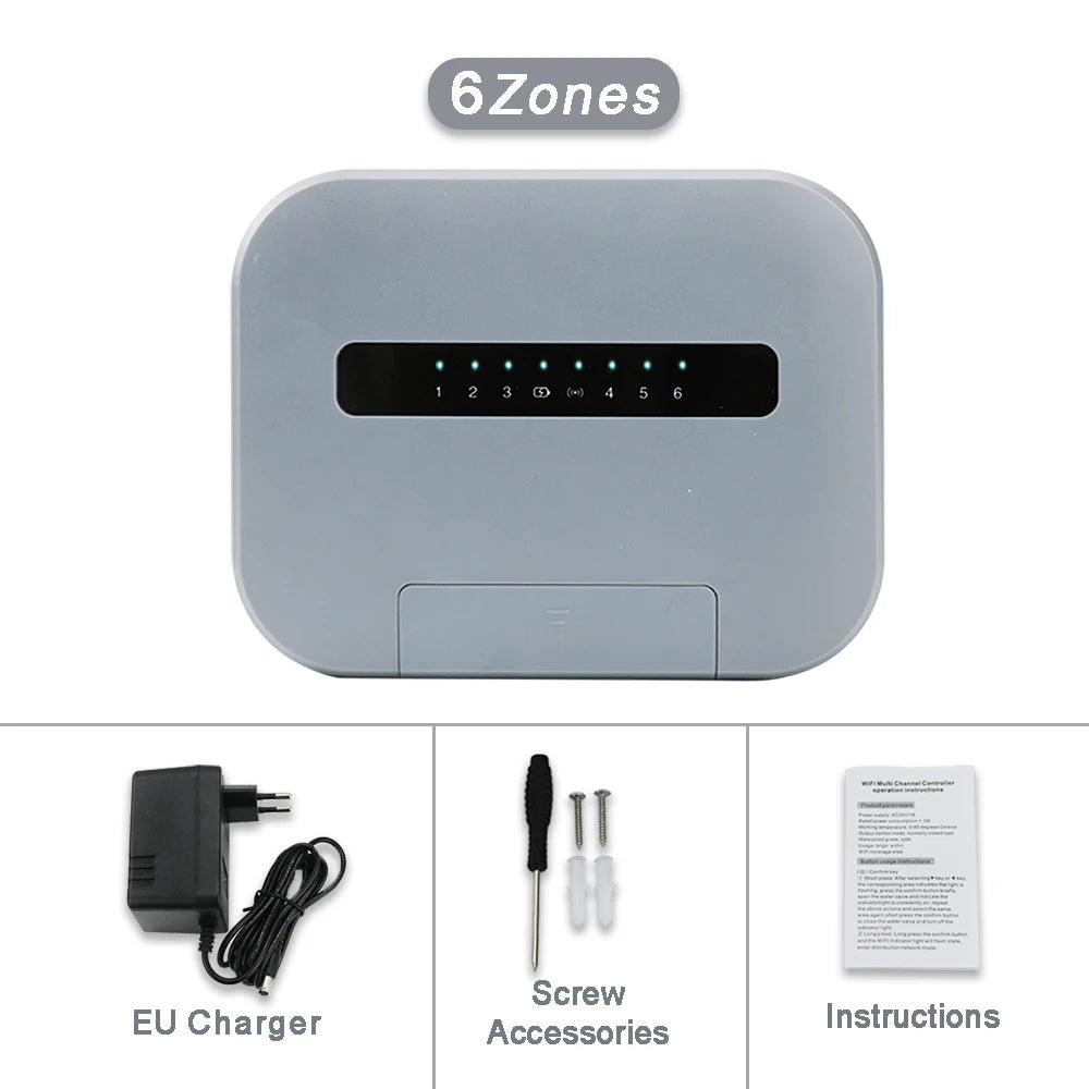 Six- or Eight-Zone Wi-Fi Irrigation Controller