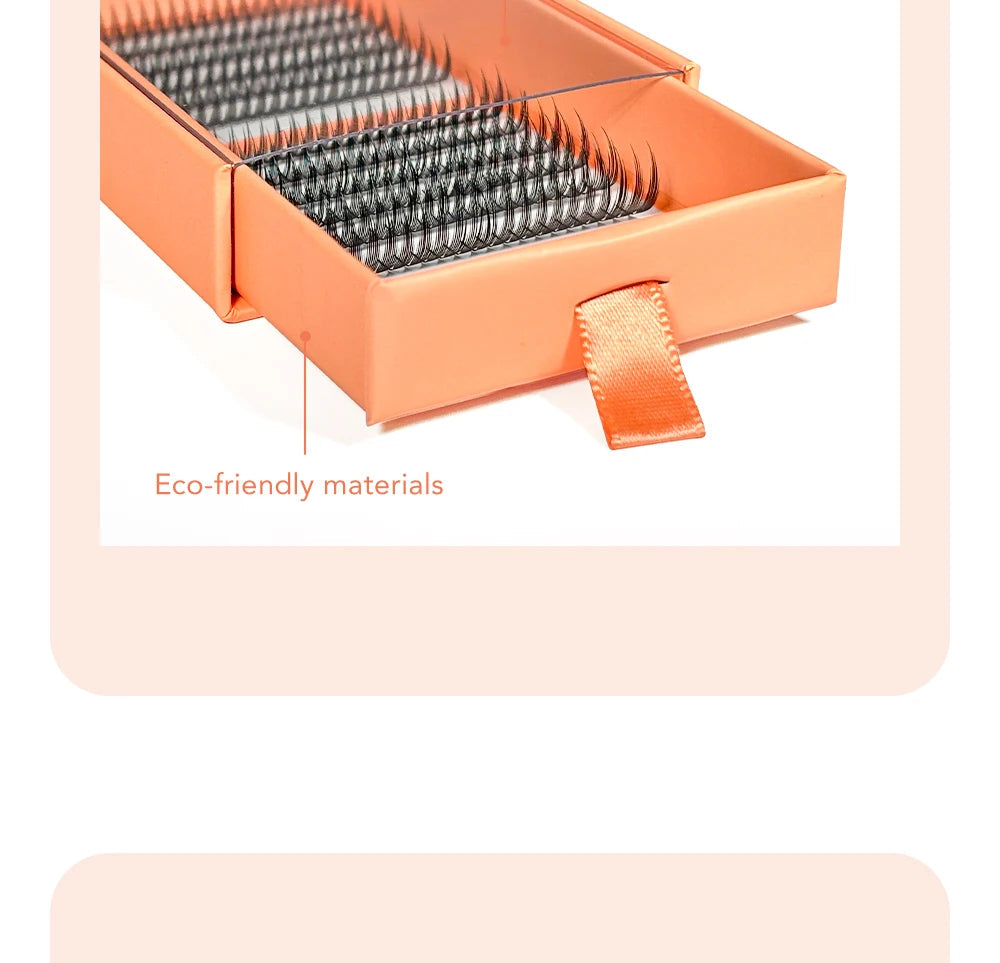 DIYDAY Comic Spire Eyelash Extension Premade Manga False Eyelashes Super Soft Light Feather-Feeling Anime Lashes for Makeup Tool 